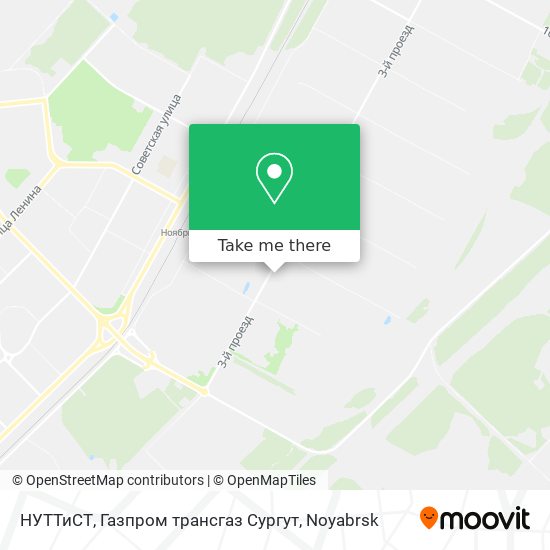 НУТТиСТ, Газпром трансгаз Сургут map