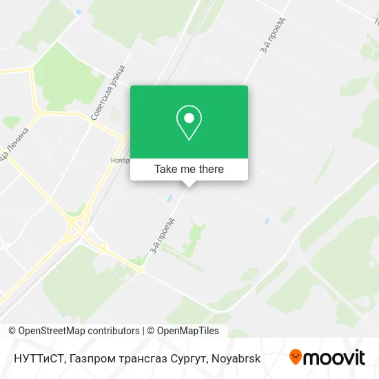 НУТТиСТ, Газпром трансгаз Сургут map