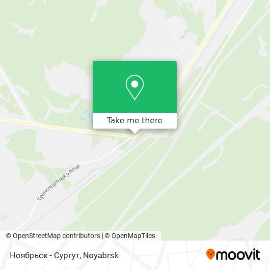 Ноябрьск - Сургут map