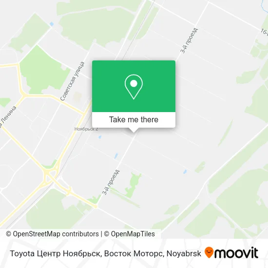 Toyota Центр Ноябрьск, Восток Моторс map