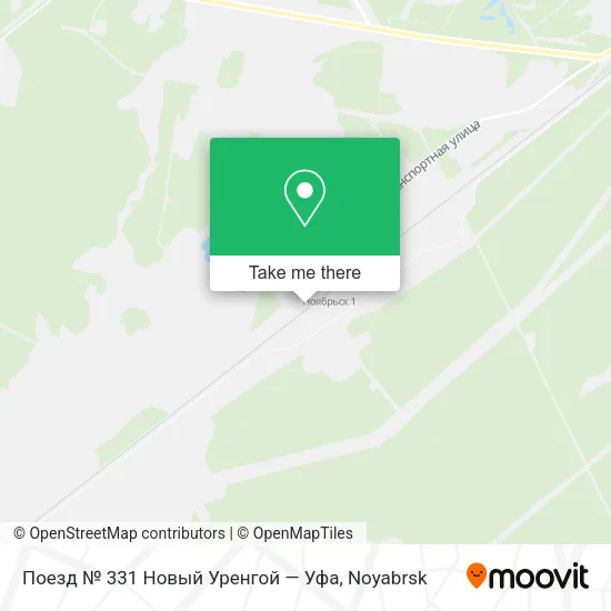 Поезд № 331 Новый Уренгой — Уфа map