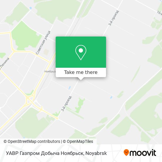 УАВР Газпром Добыча Ноябрьск map