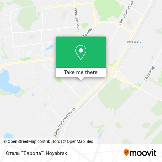 Отель ""Европа"" map
