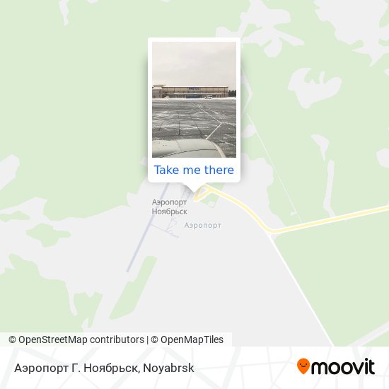Аэропорт Г. Ноябрьск map