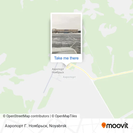 Аэропорт Г. Ноябрьск map