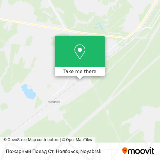 Пожарный Поезд Ст. Ноябрьск map