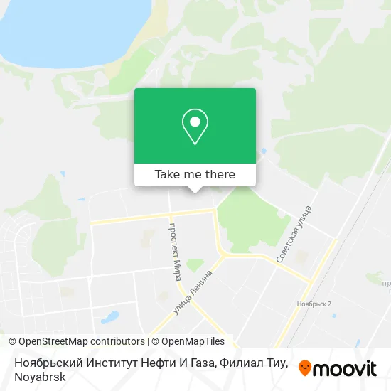 Ноябрьский Институт Нефти И Газа, Филиал Тиу map