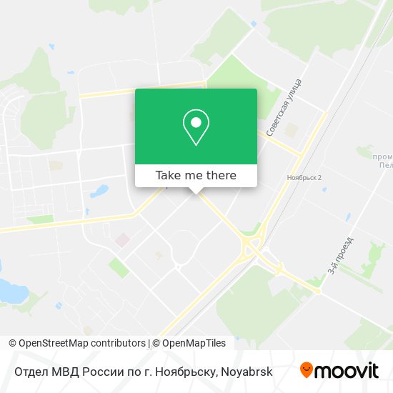 Отдел МВД России по г. Ноябрьску map