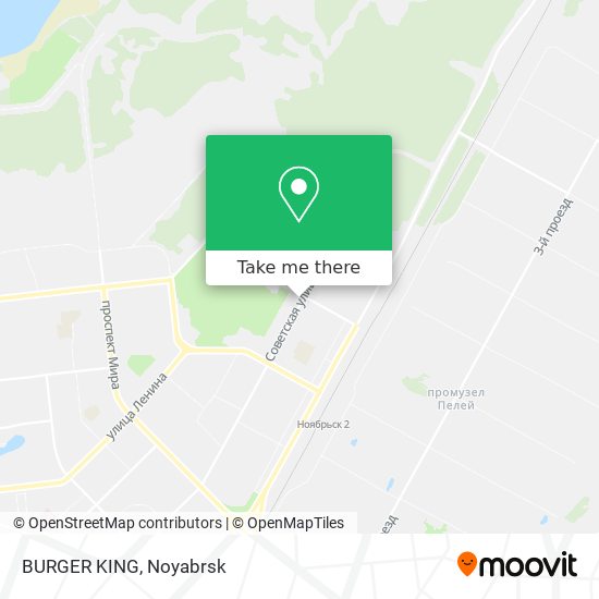 BURGER KING map