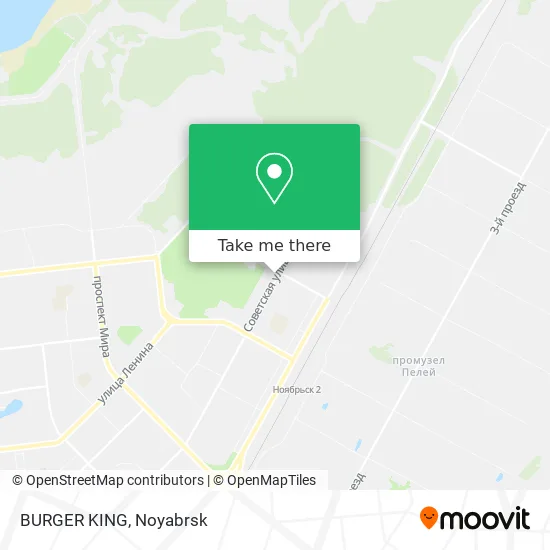 BURGER KING map