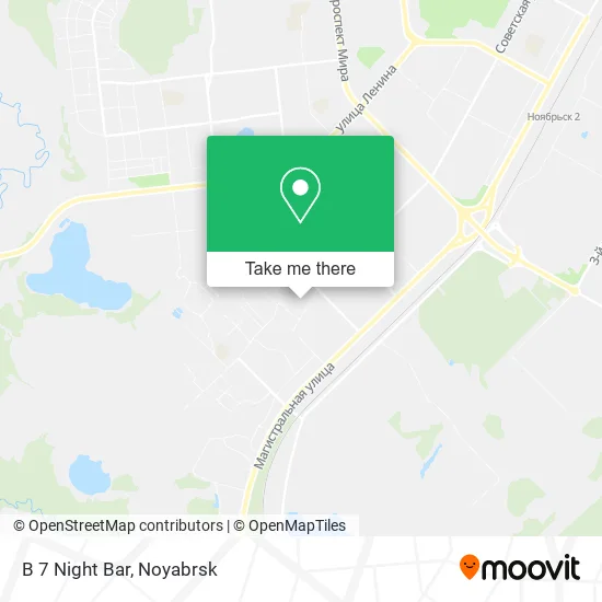 B 7 Night Bar map