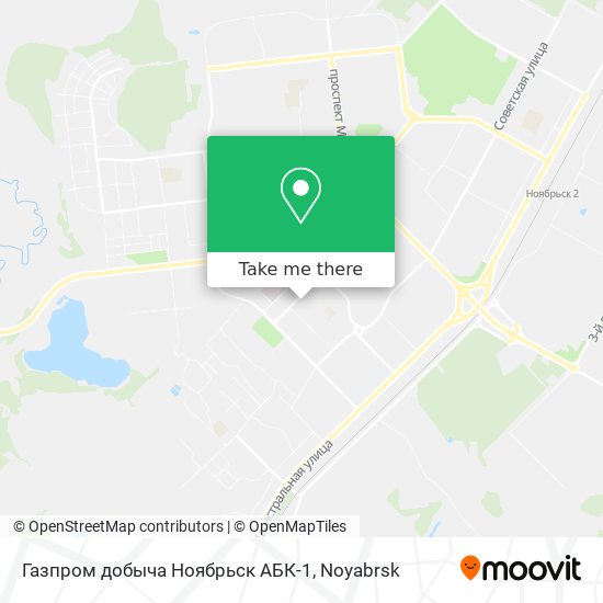 Газпром добыча Ноябрьск АБК-1 map