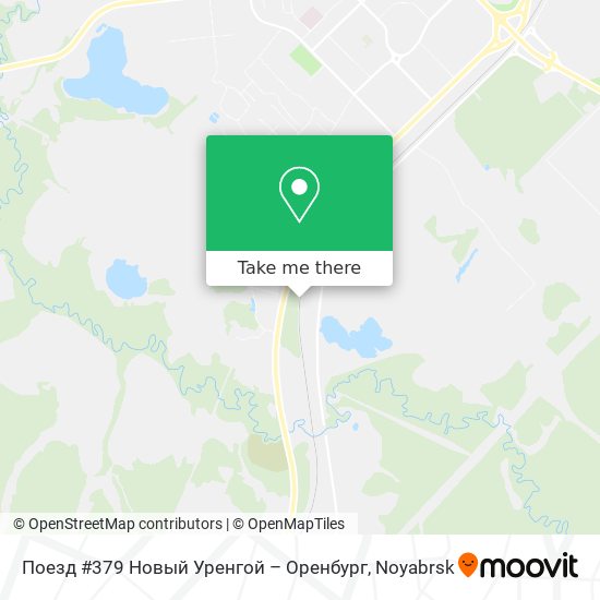 Поезд #379 Новый Уренгой – Оренбург map