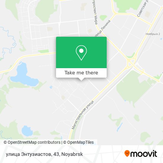 улица Энтузиастов, 43 map
