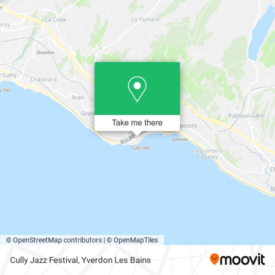 How to get to Cully Jazz Festival in Vaud by Bus, Train, Metro or Funicular?