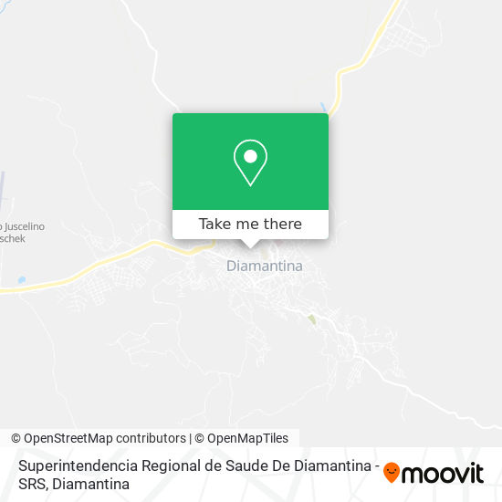 Mapa Superintendencia Regional de Saude De Diamantina - SRS