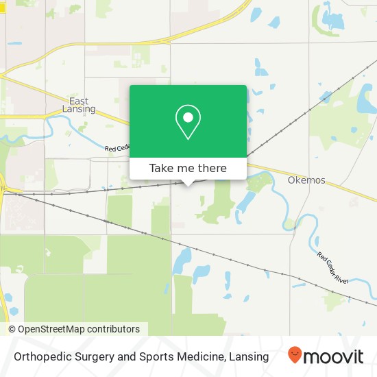 Orthopedic Surgery and Sports Medicine map