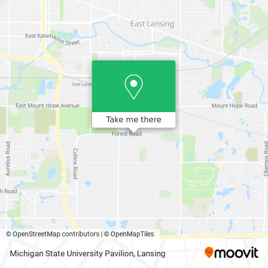 Michigan State University Pavilion map