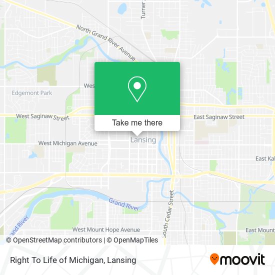 Right To Life of Michigan map