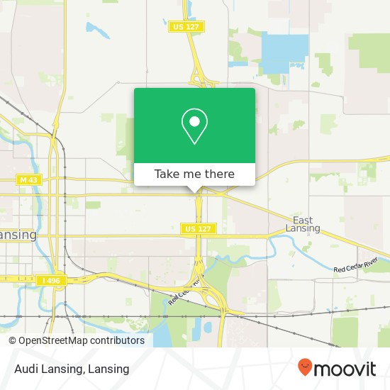 Audi Lansing map