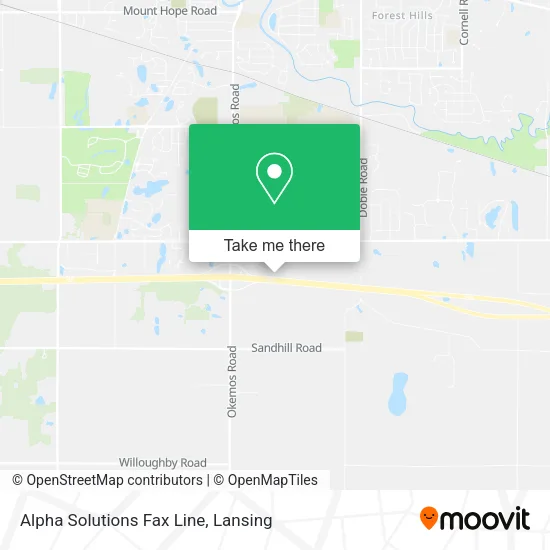 Alpha Solutions Fax Line map