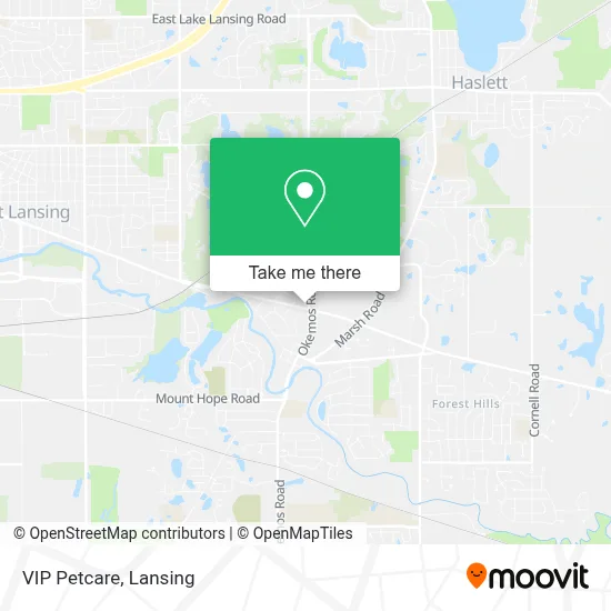 VIP Petcare map
