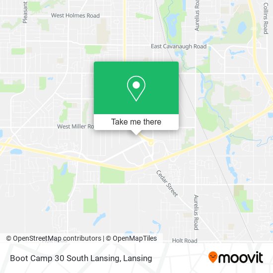 Mapa de Boot Camp 30 South Lansing