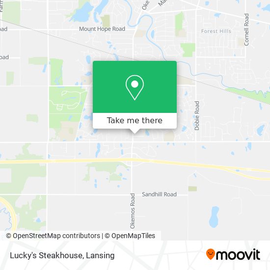 Lucky's Steakhouse map