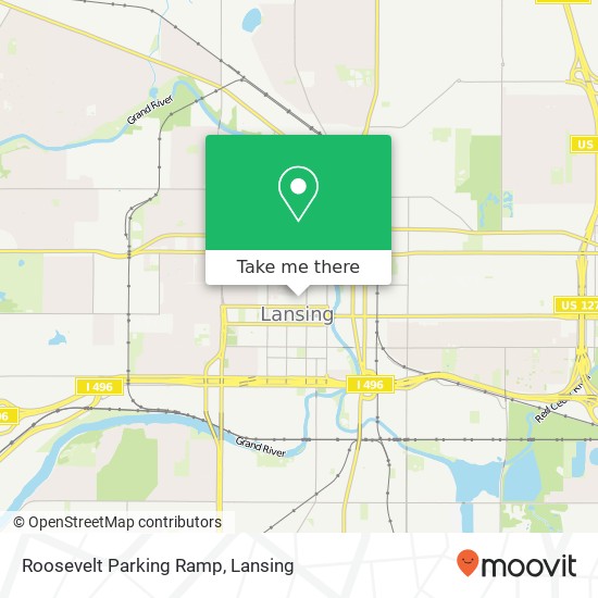 Roosevelt Parking Ramp map
