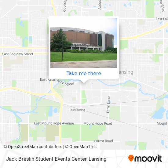 Mapa de Jack Breslin Student Events Center