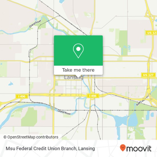 Mapa de Msu Federal Credit Union Branch