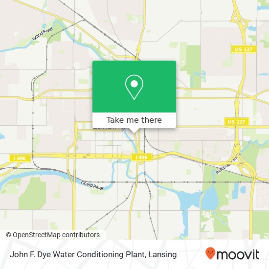 Mapa de John F. Dye Water Conditioning Plant