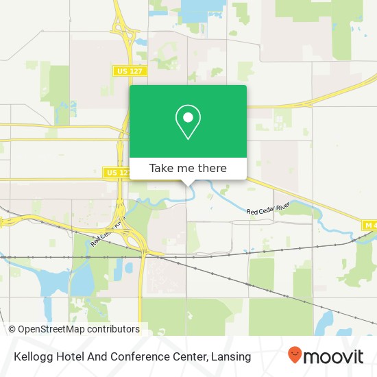 Kellogg Hotel And Conference Center map