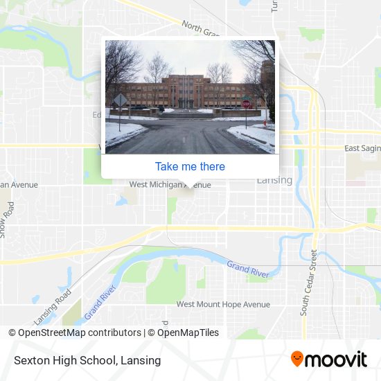 Mapa de Sexton High School