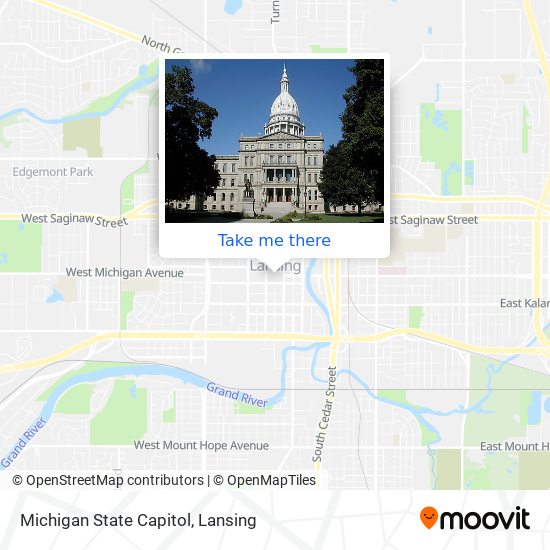 Michigan State Capitol map