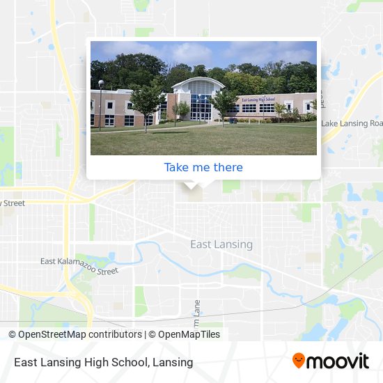 East Lansing High School map