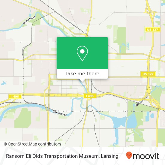 Ransom Eli Olds Transportation Museum map