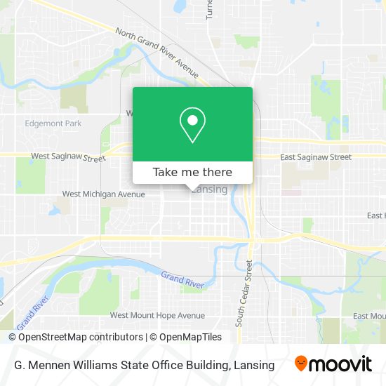 G. Mennen Williams State Office Building map