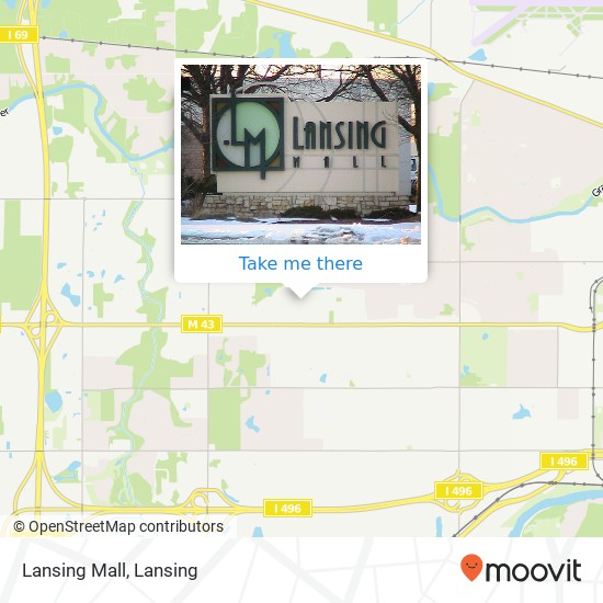 Lansing Mall map