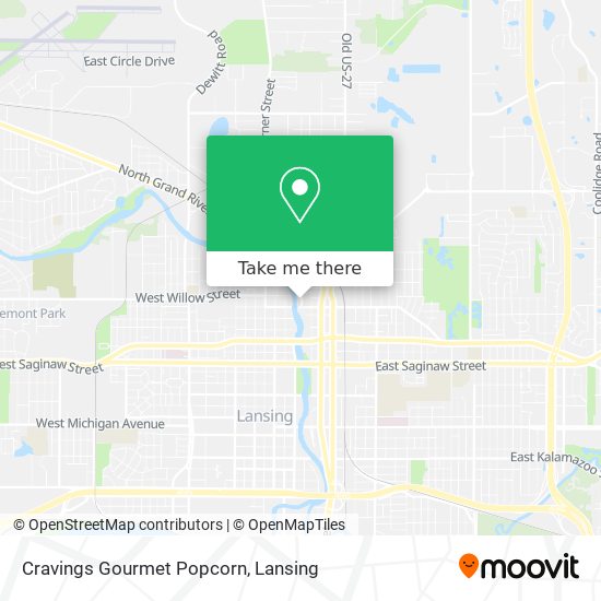 Cravings Gourmet Popcorn map