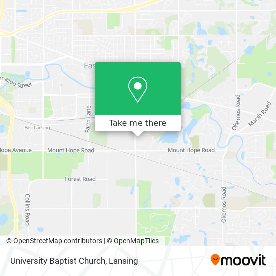 University Baptist Church map