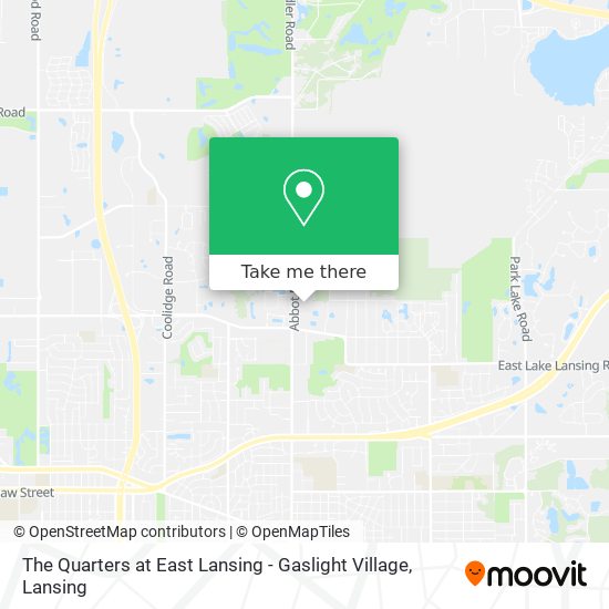 The Quarters at East Lansing - Gaslight Village map