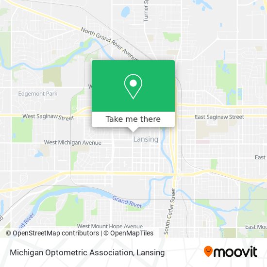 Mapa de Michigan Optometric Association