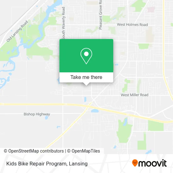 Kids Bike Repair Program map
