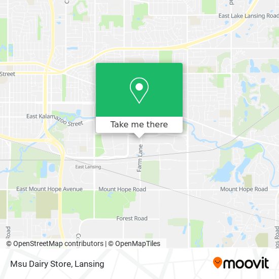 Msu Dairy Store map