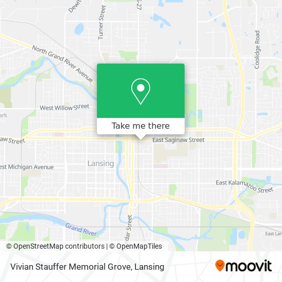 Vivian Stauffer Memorial Grove map