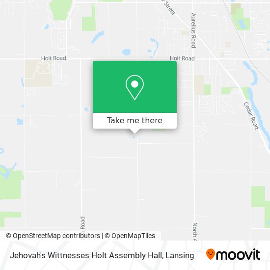 Jehovah's Wittnesses Holt Assembly Hall map