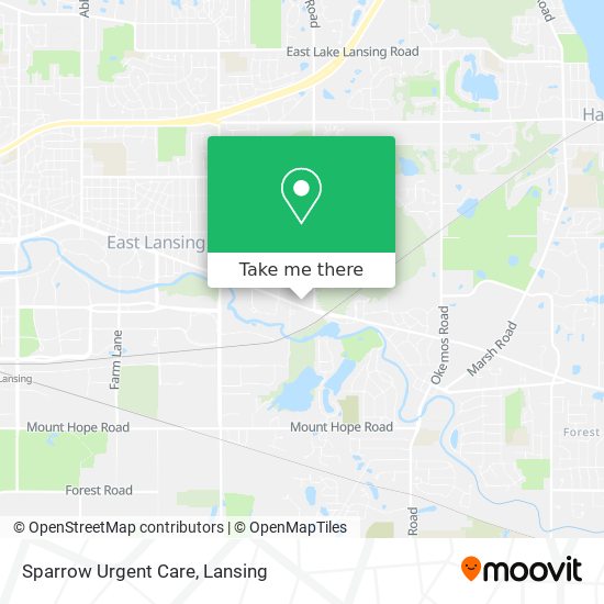 Sparrow Urgent Care map