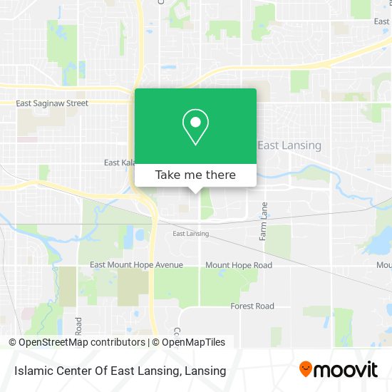 Mapa de Islamic Center Of East Lansing