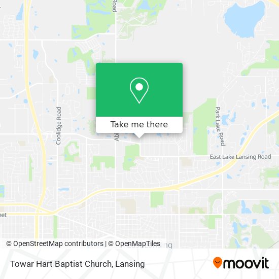 Towar Hart Baptist Church map